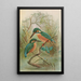 Alcedo ispida - Johann Friedrich Naumann — quadro incorniciato alla parete