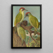 Picus viridis - Johann Friedrich Naumann — quadro incorniciato alla parete
