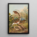 Turdus iliacus - Johann Friedrich Naumann — quadro incorniciato alla parete