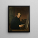 Autoritratto con la Bibbia - Johann Friedrich Overbeck — quadro incorniciato alla parete