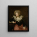 Ritratto di una donna - Johann Georg Edlinger — quadro incorniciato alla parete