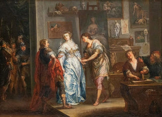 Johann Georg Platzer - Alexander berlsst Kampaspe dem Maler Apelles.webp