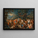 Bacchus e il re Mida - Johann Georg Platzer — quadro incorniciato alla parete