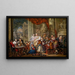Concerto al Palazzo - Johann Georg Platzer — quadro incorniciato alla parete