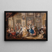 Scène di danza con interno di palazzo - Johann Georg Platzer — quadro incorniciato alla parete