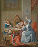 Le jeu di carte - Johann Georg Platzer — vista dell’opera