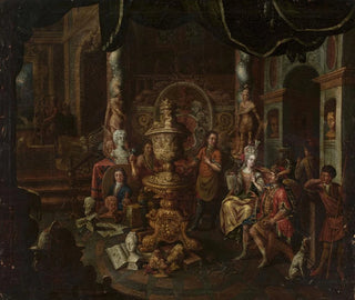 Nello studio del pittore - Johann Georg Platzer — vista dell’opera