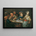 Giocatori di carte As è atout - Johann Georg Platzer — quadro incorniciato alla parete