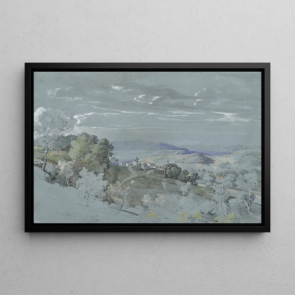 Johann Georg von Dillis - The Hills of Umbria near Perugia.webp