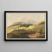 Airolo situato sulla grande strada ai piedi del monte San Gottardo, cantone di Uri in Svizzera - Johann Gottfried Jentzsch — quadro incorniciato alla parete