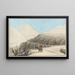 Grande strada al Monte San Gottardo in Svizzera non lontano dall'Hospice - Johann Gottfried Jentzsch — quadro incorniciato alla parete