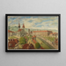 Vista della Chiesa dello Spirito Santo e dell'Ospedale Grande, Berna - Johann Grimm — quadro incorniciato alla parete