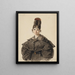 Anna Appenzeller, la prima moglie dell'artista, in mezza figura - Johann Grund — quadro incorniciato alla parete