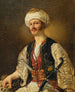 Ritratto di un uomo in abbigliamento orientale - Johann Grund — vista dell’opera