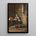 La biblioteca - Johann Hamza — quadro incorniciato alla parete
