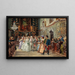 Matrimonio in chiesa dell'abbazia di Garsten - Johann Hamza — quadro incorniciato alla parete