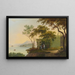 Île de Saint-Pierre sul lago di Bienne - Johann Heinrich Bleuler — quadro incorniciato alla parete