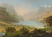 Fontana del Nord e lago dei Quattro Cantoni verso Flüelen - Johann Heinrich Bleuler il Giovane — vista dell’opera