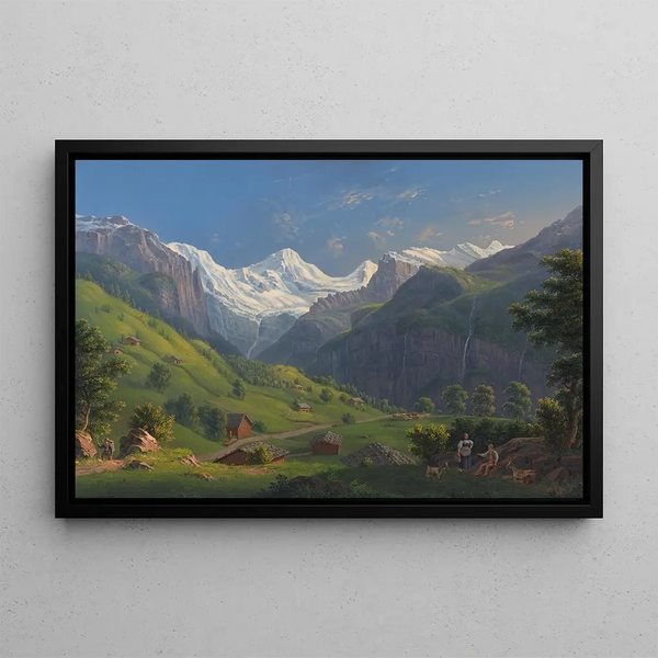 Johann Heinrich Bleuler the Younger - Das Lauterbrunnenthal vom Wege nach der Wengernalp.webp