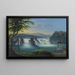 Le cascate del Reno a Schaffhouse - Johann Heinrich Bleuler il Giovane — quadro incorniciato alla parete