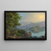 Isola San Giovanni nel lago di Como - Johann Heinrich Bleuler il Giovane — quadro incorniciato alla parete