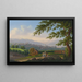 Vista della città di Losanna - Johann Heinrich Bleuler il Giovane — quadro incorniciato alla parete