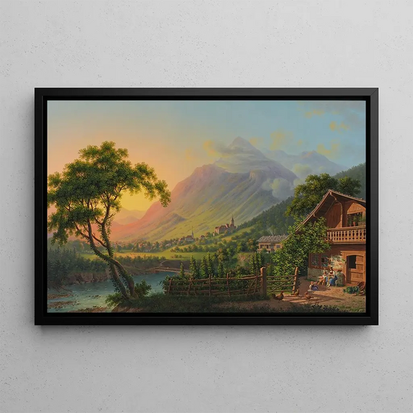 Johann Heinrich Bleuler the Younger - Wimmis an der Kander bey Thun.webp