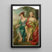 Double portrait de deux dames en bergères - Johann Heinrich Keller — quadro incorniciato alla parete