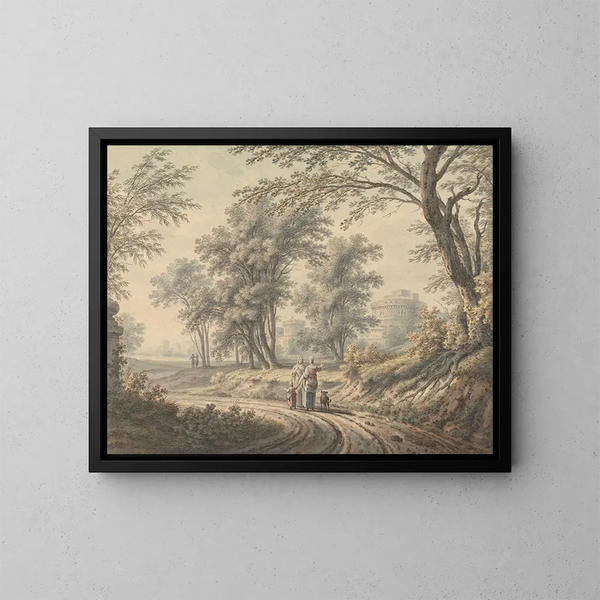Composition classique - Johann Heinrich Müntz — quadro incorniciato alla parete