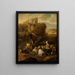 Scène pastorale sur fond de ruines - Johann Heinrich Roos — quadro incorniciato alla parete
