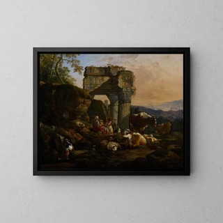 Johann Heinrich Roos - Roman Landscape with Cattle and Shepherds.webp
