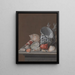 Nature morte aux coquillages - Johann Jacob Dietzsch — quadro incorniciato alla parete