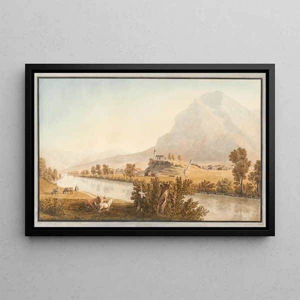 Glaris del Nord - Johann Jakob Biedermann — quadro incorniciato alla parete