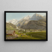 Kandersteg e la valle di Kander del nord - Johann Jakob Biedermann — quadro incorniciato alla parete