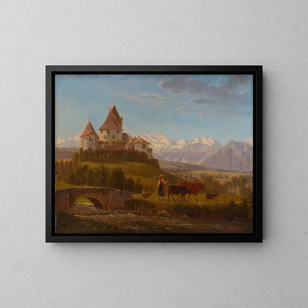 Château de Worb - Johann Jakob Biedermann — quadro incorniciato alla parete