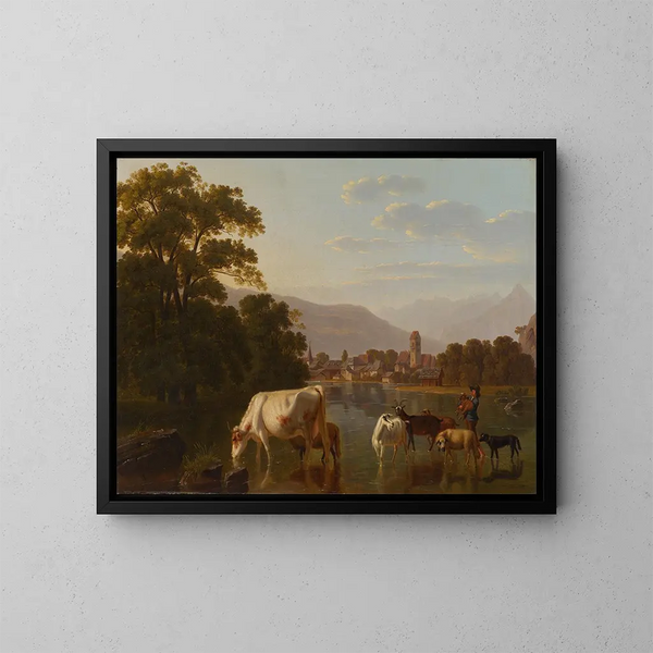 Sotto l'acqua - Johann Jakob Biedermann — quadro incorniciato alla parete