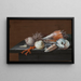 Nature morte con conchiglie e corallo su un tavolo - Johann Jakob Dietzsch — quadro incorniciato alla parete