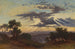 Sole che attraversa le nuvole sopra la campagna romana - Johann Jakob Frey — vista dell’opera