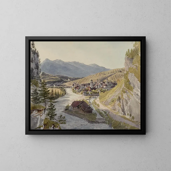 Feldkirch - Johann Jakob Meyer — quadro incorniciato alla parete
