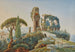 Vista del Foro Romano con il Colosseo sullo sfondo - Johann Jakob Wolfensberger — vista dell’opera