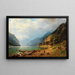 Tempête imminente sur le lac de Brienz - Johann Joseph Jansen — quadro incorniciato alla parete