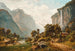Vista di Lauterbrunnen e delle cascate di Staubbach, Svizzera - Johann Joseph Jansen — vista dell’opera