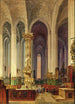 Vue de la chaire rococo de l'église Sainte-Marie à Gdańsk - Johann Karl Schultz — vista dell’opera