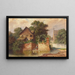 Idylle al fossato della città - Johann Kautsky — quadro incorniciato alla parete