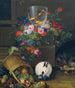 Nature morte con un barattolo di pesci rossi - Johann Knapp — vista dell’opera