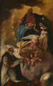 Saint Dominique recevant le Rosaire de Marie - Johann Konrad Wengner — vista dell’opera