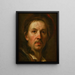 Autoritratto - Johann Kupezky — quadro incorniciato alla parete