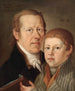 Autoritratto con suo figlio - Johann Lederer — vista dell’opera