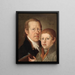 Autoritratto con suo figlio - Johann Lederer — quadro incorniciato alla parete