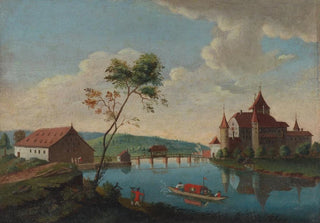 Johann Ludwig Aberli - Chteau de Nydau au Canton de Berne.webp